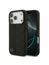 Mercedes Mercedes Leather Laurel Leaves MagSafe Zadný Kryt pre iPhone 17 Pro Black
