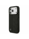 Mercedes Mercedes Leather Laurel Leaves MagSafe Zadný Kryt pre iPhone 17 Pro Black