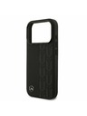 Mercedes Mercedes Leather Laurel Leaves MagSafe Zadný Kryt pre iPhone 17 Pro Black