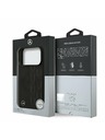Mercedes Mercedes Leather Laurel Leaves MagSafe Zadný Kryt pre iPhone 17 Pro Black
