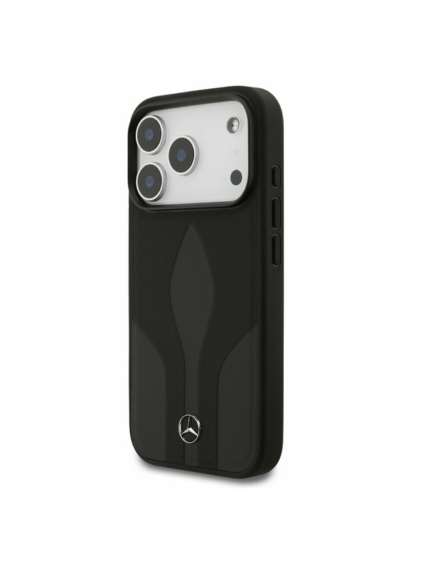 Mercedes Mercedes Leather The Move MagSafe Zadný Kryt pre iPhone 17 Pro Black