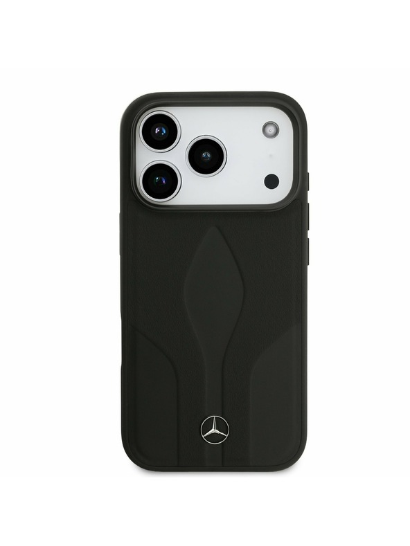 Mercedes Mercedes Leather The Move MagSafe Zadný Kryt pre iPhone 17 Pro Black