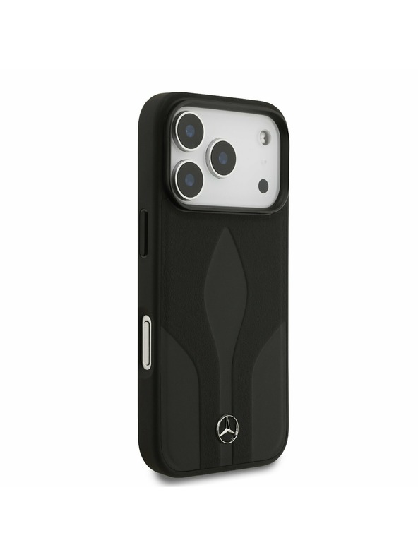 Mercedes Mercedes Leather The Move MagSafe Zadný Kryt pre iPhone 17 Pro Black