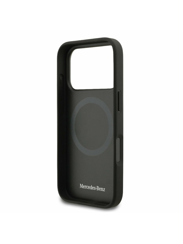 Mercedes Mercedes Leather The Move MagSafe Zadný Kryt pre iPhone 17 Pro Black