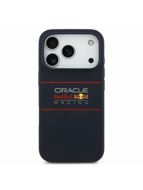 Red Bull Red Bull Silicone Horizontal Logo MagSafe Zadný Kryt pre iPhone 17 Pro Navy