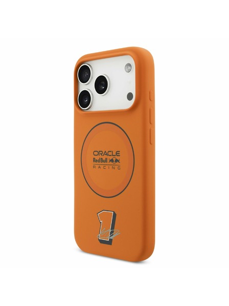 Red Bull Red Bull Silicone Blue Ring MagSafe Zadný Kryt pre iPhone 17 Pro Orange