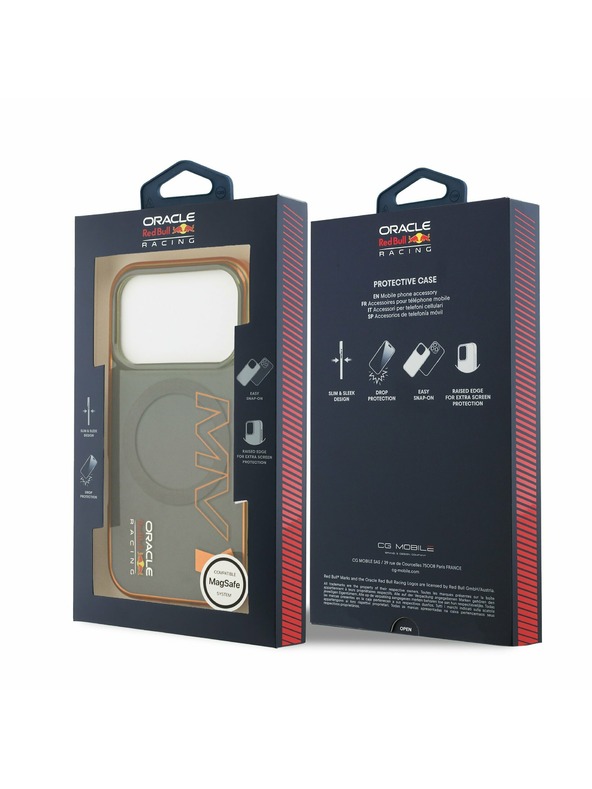 Red Bull Red Bull PC Double Layer Vertical MV1 MagSafe Zadný Kryt pre iPhone 17 Pro Grey