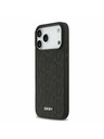 DKNY DKNY PU Leather Grid Pattern Magsafe Zadný Kryt pre iPhone 17 Pro Max Black