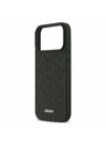 DKNY DKNY PU Leather Grid Pattern Magsafe Zadný Kryt pre iPhone 17 Pro Max Black