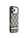 DKNY DKNY PU Leather Checkered Pattern and Stripe Zadný Kryt pre iPhone 17 Pro Max Black