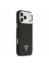 Guess Guess PU Leather Triangle Logo MagSafe Zadný Kryt pre iPhone 17 Pro Max Black