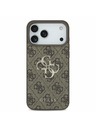 Guess Guess PU 4G Metal Logo Zadný Kryt pre iPhone 17 Pro Max Brown