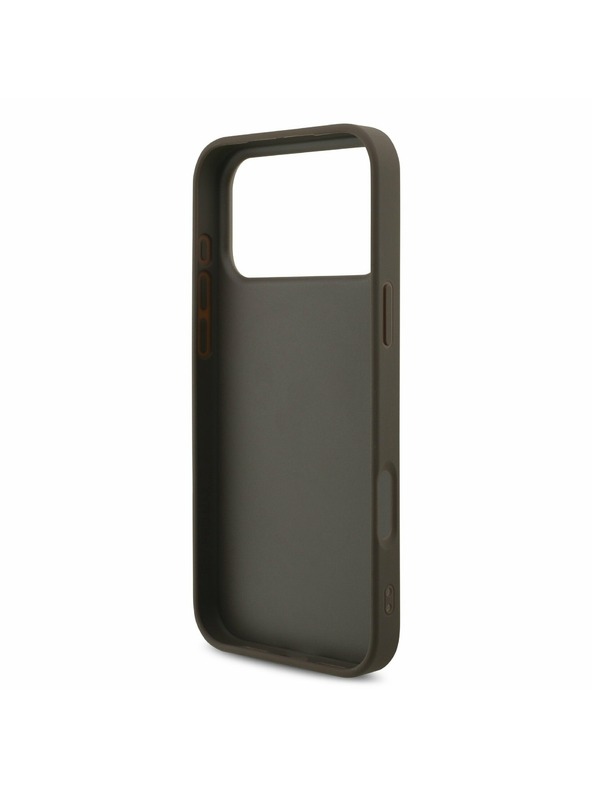 Guess Guess PU 4G Metal Logo Zadný Kryt pre iPhone 17 Pro Max Brown