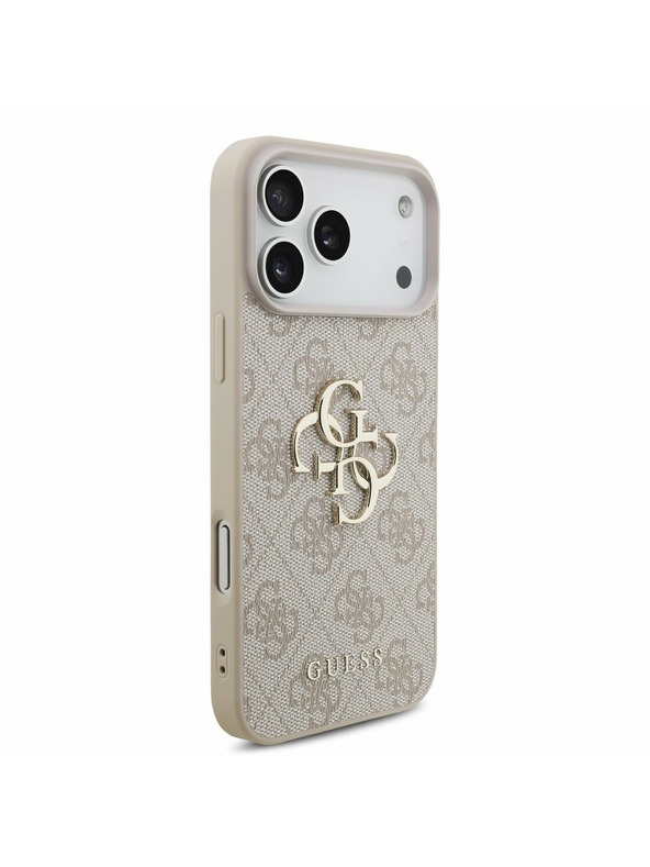 Guess Guess PU 4G Metal Logo Zadný Kryt pre iPhone 17 Pro Max Pink