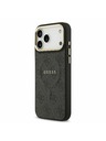 Guess Guess PU Leather 4G Gold Frame MagSafe Zadný Kryt pre iPhone 17 Pro Max Black