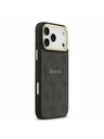 Guess Guess PU Leather 4G Gold Frame MagSafe Zadný Kryt pre iPhone 17 Pro Max Black