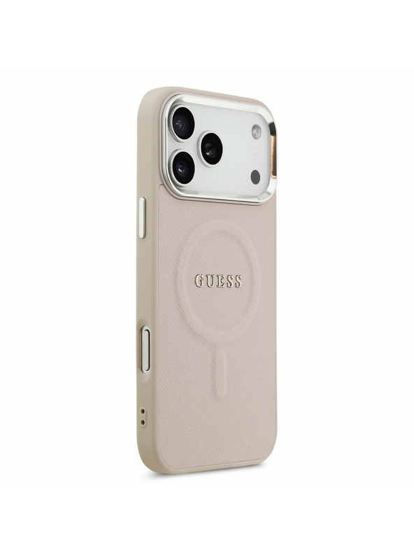 Guess Guess PU Saffiano MagSafe Zadný Kryt pre iPhone 17 Pro Max Pink