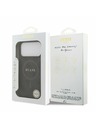 Guess Guess PU Leather 4G Colored Ring MagSafe Zadný Kryt pre iPhone 17 Pro Max Black