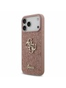 Guess Guess PU Fixed Glitter 4G Metal Logo Zadný Kryt pre iPhone 17 Pro Max Pink