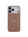 Guess Guess PU Fixed Glitter 4G Metal Logo Zadný Kryt pre iPhone 17 Pro Max Pink