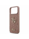 Guess Guess PU Fixed Glitter 4G Metal Logo Zadný Kryt pre iPhone 17 Pro Max Pink