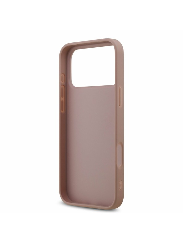 Guess Guess PU Fixed Glitter 4G Metal Logo Zadný Kryt pre iPhone 17 Pro Max Pink