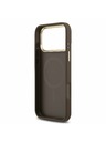 Guess Guess PU Leather 4G Gold Frame MagSafe Zadný Kryt pre iPhone 17 Pro Max Brown