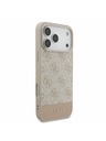 Guess Guess PU 4G Stripe Zadný Kryt pre iPhone 17 Pro Max Pink