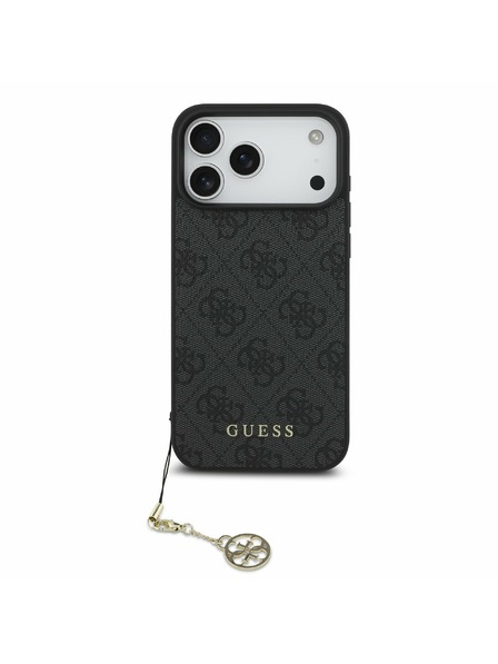 Guess Guess 4G Charm MagSafe Zadný Kryt pre iPhone 17 Pro Max Tone on Tone Grey
