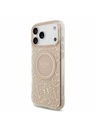 Guess Guess IML Flowers Allover Strap MagSafe Zadný Kryt pre iPhone 17 Pro Max Pink