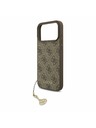 Guess Guess 4G Charm MagSafe Zadný Kryt pre iPhone 17 Pro Max Tone on Tone Brown