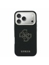 Guess Guess PU Resin Logo Zadný Kryt pre iPhone 17 Pro Max Black
