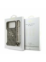 Guess Guess PU 4G Metal Logo Strap Zadný Kryt pre iPhone 17 Pro Max Brown