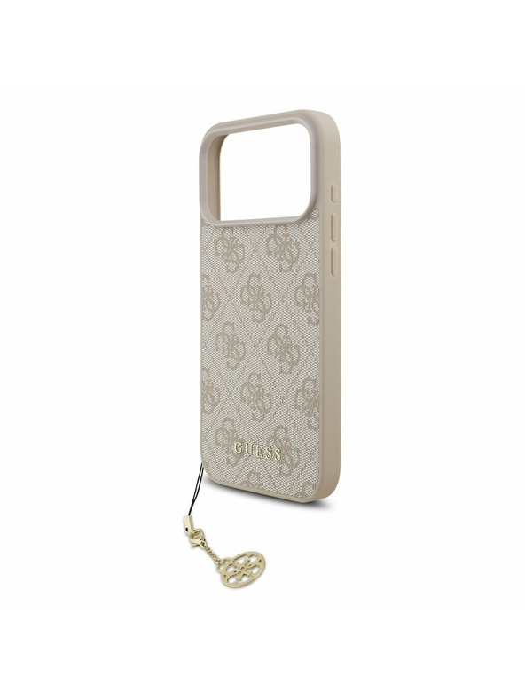 Guess Guess 4G Charm MagSafe Zadný Kryt pre iPhone 17 Pro Max Tone on Tone Pink