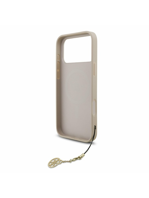 Guess Guess 4G Charm MagSafe Zadný Kryt pre iPhone 17 Pro Max Tone on Tone Pink