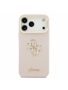 Guess Guess PU Grained 4G Logo Stand Camera Frame Zadný Kryt pre iPhone 17 Pro Max Pink