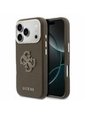 Guess Guess PU Resin Logo Zadný Kryt pre iPhone 17 Pro Max Brown