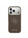 Guess Guess PU Resin Logo Zadný Kryt pre iPhone 17 Pro Max Brown