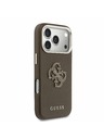 Guess Guess PU Resin Logo Zadný Kryt pre iPhone 17 Pro Max Brown