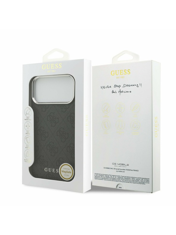 Guess Guess 4G MagSafe Zadný Kryt pre iPhone 17 Pro Max Black