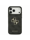 Guess Guess PU 4G Metal Logo Zadný Kryt pre iPhone 17 Pro Max Grey