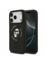 Karl Lagerfeld Karl Lagerfeld Liquid Silicone Karl and Choupette MagSafe Zadný Kryt pre iPhone 17 Pro Max Black