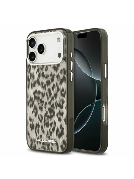 Karl Lagerfeld Karl Lagerfeld IML Leopard MagSafe Zadný Kryt pre iPhone 17 Pro Max Brown
