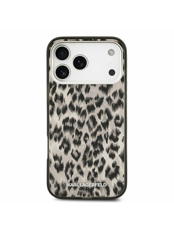 Karl Lagerfeld Karl Lagerfeld IML Leopard MagSafe Zadný Kryt pre iPhone 17 Pro Max Brown