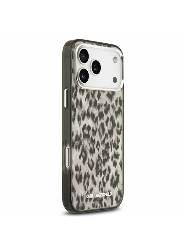 Karl Lagerfeld Karl Lagerfeld IML Leopard MagSafe Zadný Kryt pre iPhone 17 Pro Max Brown