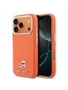 Karl Lagerfeld Karl Lagerfeld PU Karl and Choupette Heads Pins MagSafe Zadný Kryt pre iPhone 17 Pro Max Orange