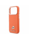 Karl Lagerfeld Karl Lagerfeld PU Karl and Choupette Heads Pins MagSafe Zadný Kryt pre iPhone 17 Pro Max Orange