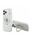 Karl Lagerfeld Karl Lagerfeld Ringstand Karl and Choupette MagSafe Zadný Kryt pre iPhone 17 Pro Max White
