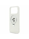 Karl Lagerfeld Karl Lagerfeld Ringstand Karl and Choupette MagSafe Zadný Kryt pre iPhone 17 Pro Max White