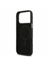 Karl Lagerfeld Karl Lagerfeld Grained PU Repeated Logo MagSafe Zadný Kryt pre iPhone 17 Pro Max Black